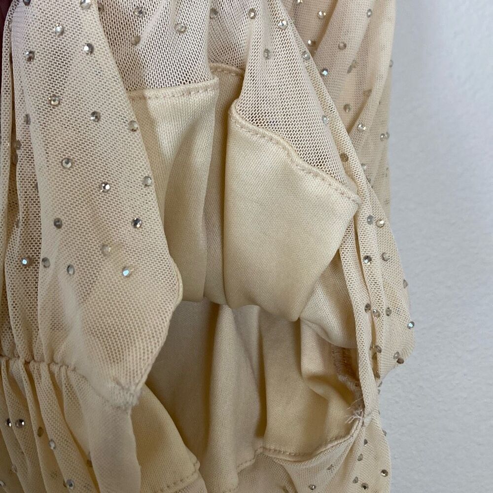 AFRM Rhinestone Ruched Skirt Size Medium (H7) - Picture 4 of 10